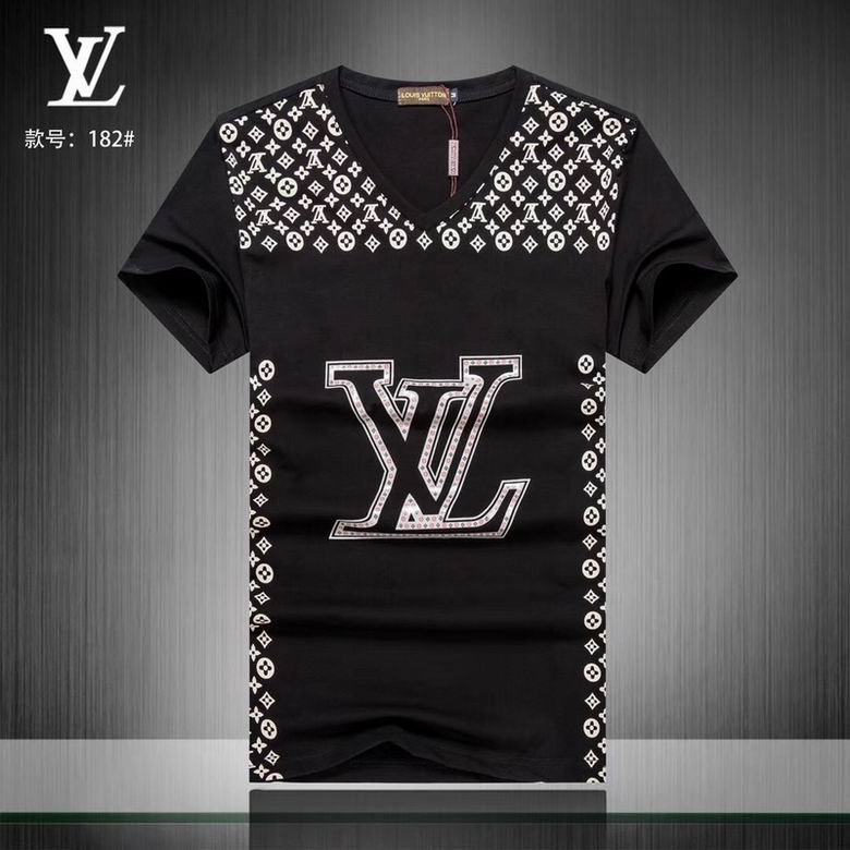 Louis Vuitton V-neck T-shirts men-LV15195